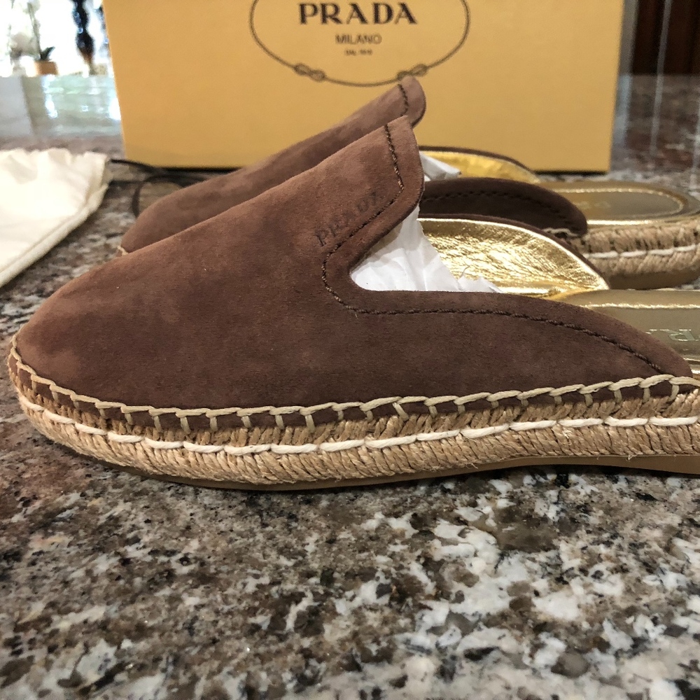 Prada Calzature Donna Women Round Toe Slip On